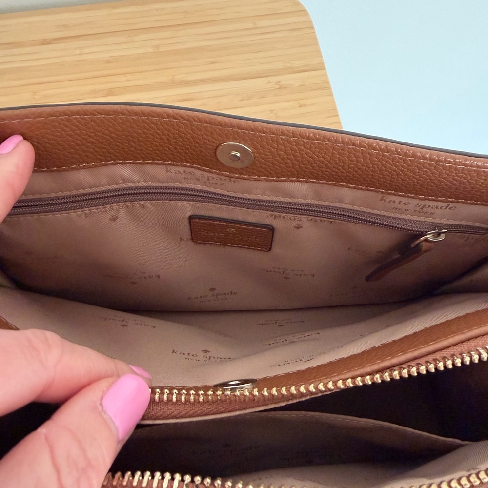 Kate Spade Tan Leather Handbag - Picture 6 of 7
